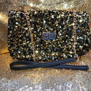 Brand New Sequin Crossover Bag